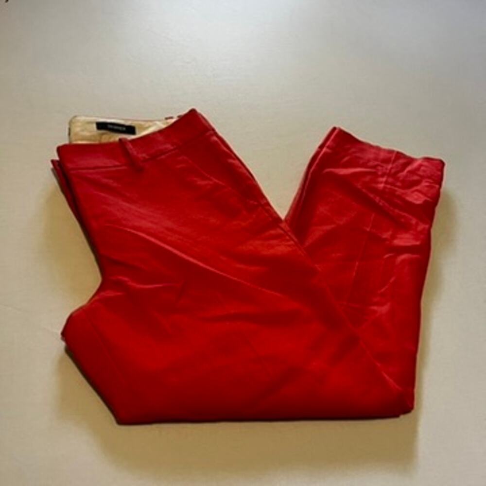 J.Crew | City Fit "Skimmer" Wool-Blend Ankle Trousers Red - Size 6
